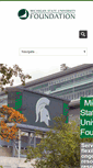Mobile Screenshot of msufoundation.org