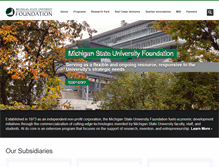 Tablet Screenshot of msufoundation.org